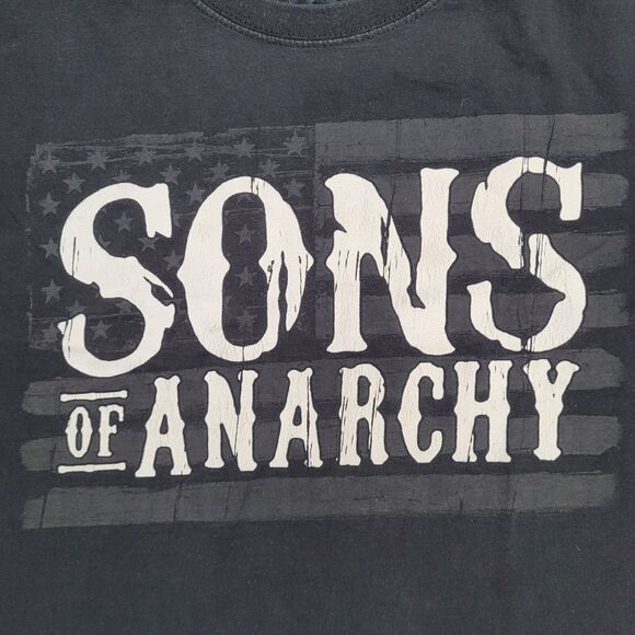 Sons-Of-Anarchy Grim-Geaper Shirt Large 21x26 Black SAMCRO - Picture 4 of 14